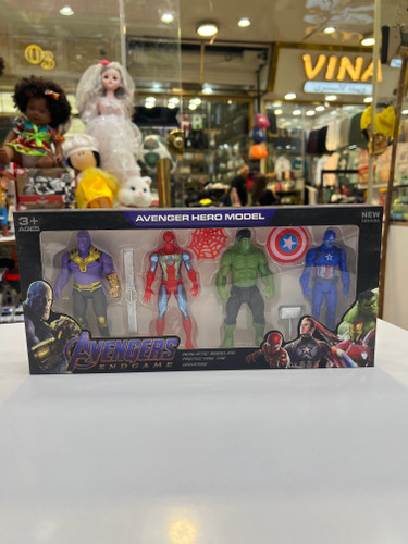 پک ۴ تایی شخصیت های مارول هالک عنکبوتی تانوس کاپیتان امریکا